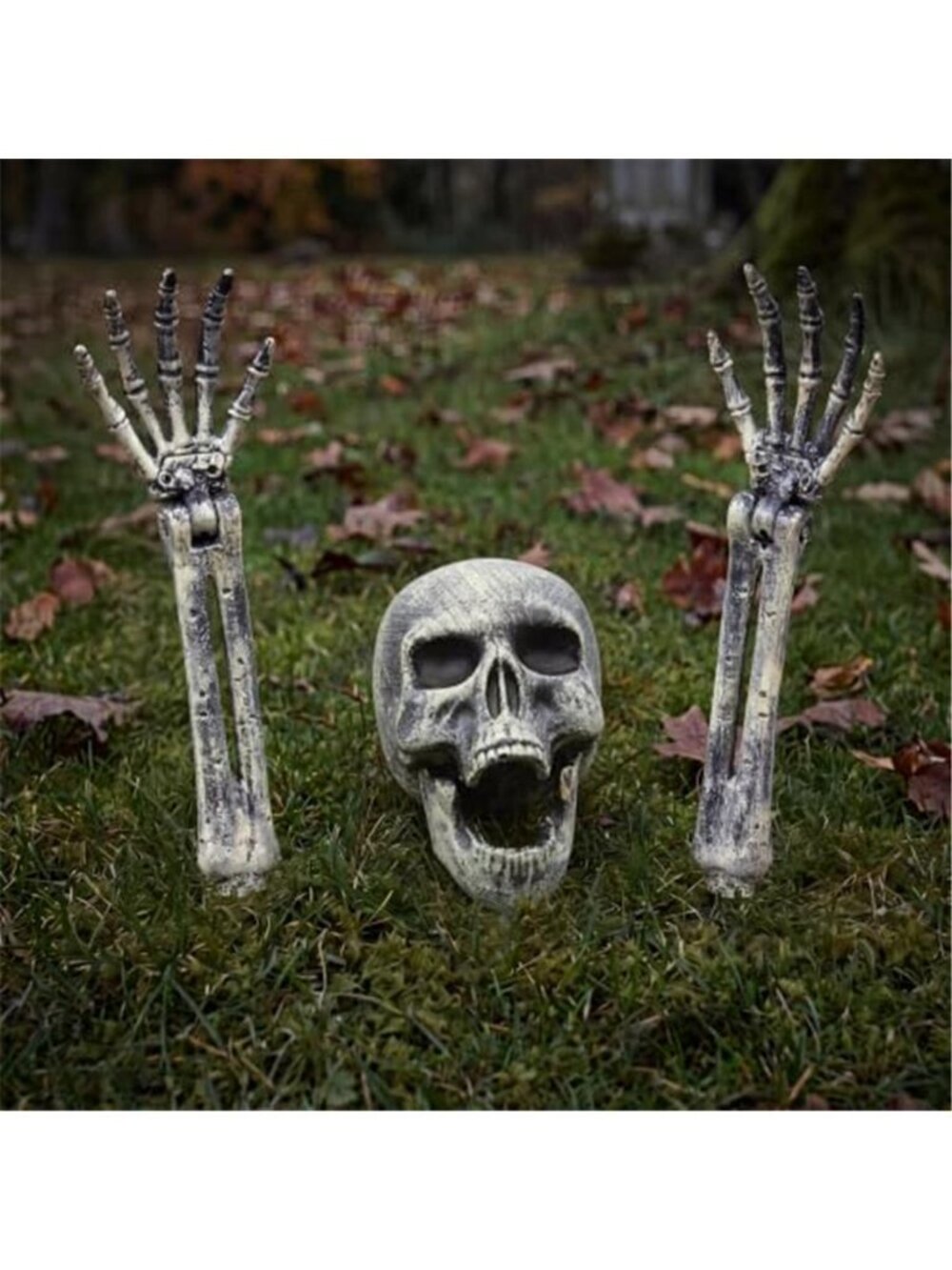 3 Pcs Halloween Skeleton Decorations Outdoor, Realistic Looking Skeleton